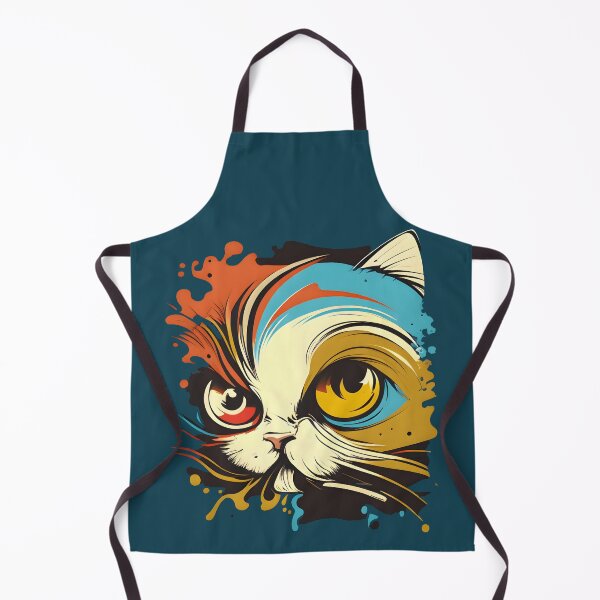 Item preview, Colorful Cat Illustration designed and sold by advanceprintart.