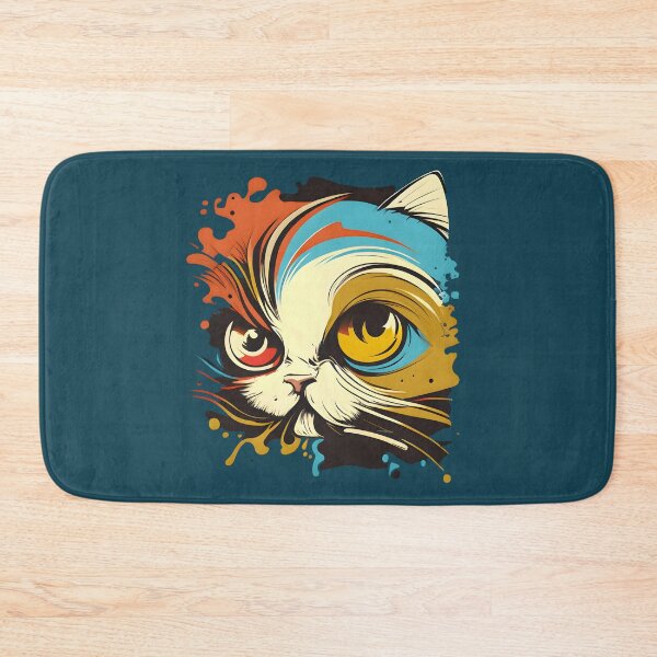Item preview, Colorful Cat Illustration designed and sold by advanceprintart.