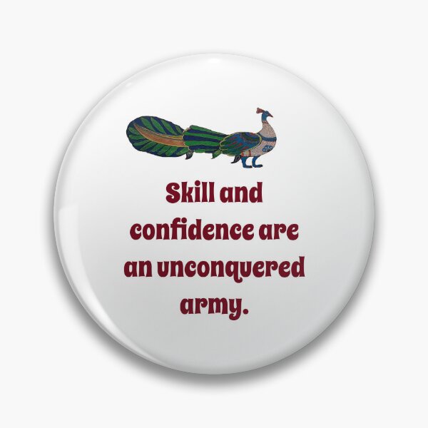 Artikelvorschau, Skill And Confidence - Confidence Quote entworfen und verkauft von CrankyOldDude.