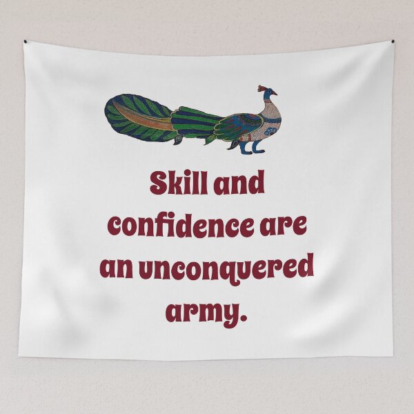 Item preview, Skill And Confidence - Confidence Quote designed and sold by CrankyOldDude.