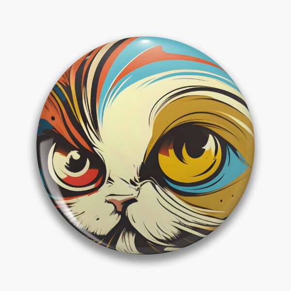 Item preview, Colorful Cat Illustration designed and sold by advanceprintart.