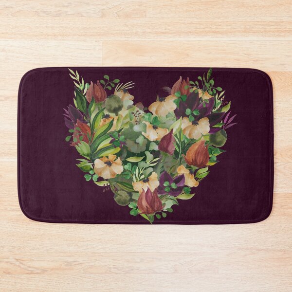 Item preview, Floral watercolor heart bouquet designed and sold by Liza-RKS.