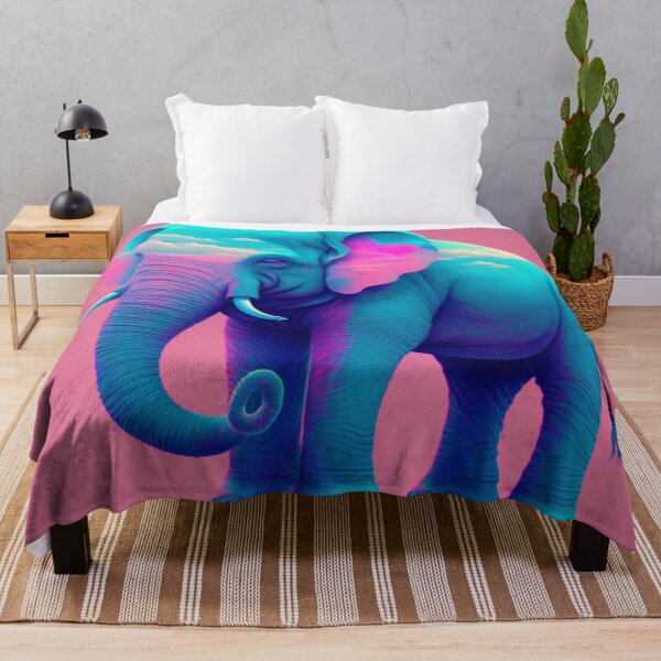 Item preview, Vapor Wave Elephant designed and sold by TheArtfulAllie.