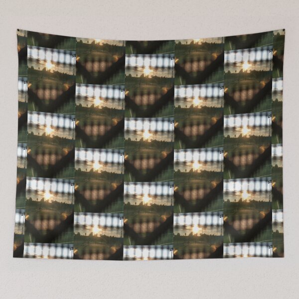 Item preview, Denver Tennis Courts Sunset through the Fence View designed and sold by 743Designs.