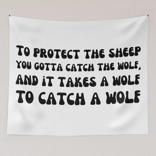 Item preview, Wolf-Black designed and sold by DrawingAndText.