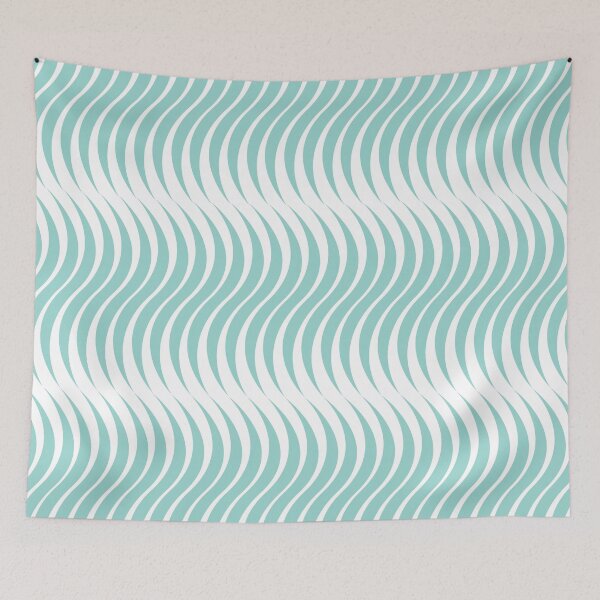 Item preview, Wiggles light blue on white  designed and sold by RandomWorkshop.