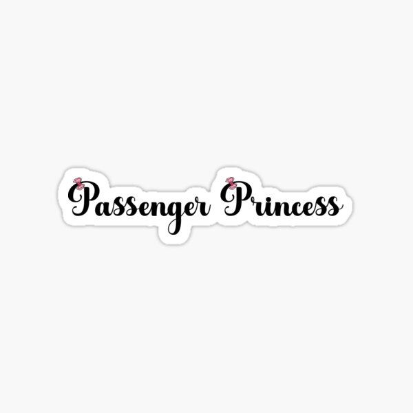 Combo 3Pcs Passenger Princess Colorful Sticker Passenger Princess Style Ver  12