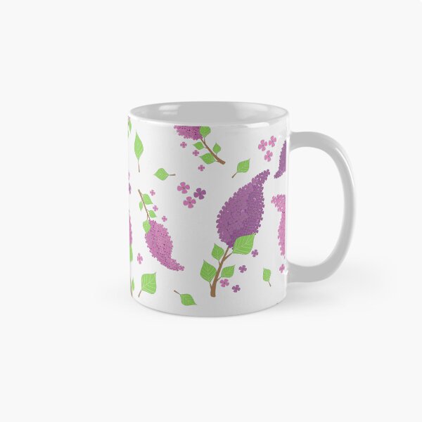 Item preview, pattern branches of lilacs, petals and leaves designed and sold by YuYuKoroleva.