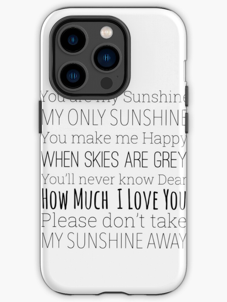 You are my sunshine lyrics  iPad Case & Skin for Sale by Inktown