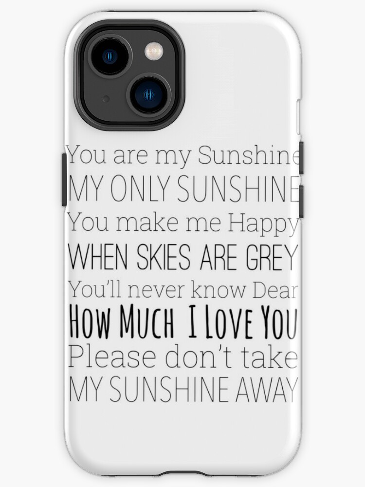 You are my sunshine lyrics  iPad Case & Skin for Sale by Inktown