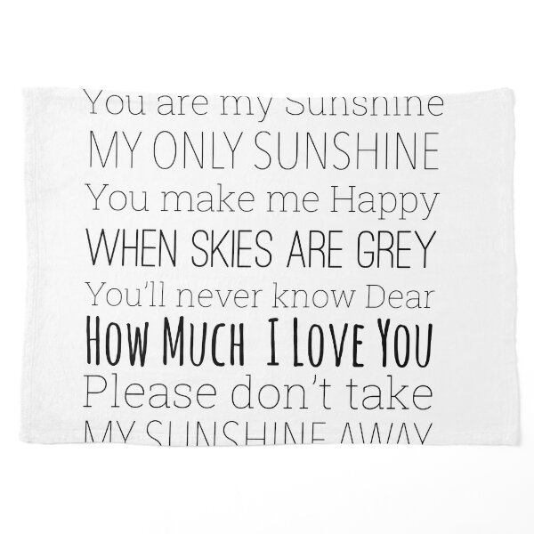 You are my sunshine lyrics  Greeting Card for Sale by Inktown