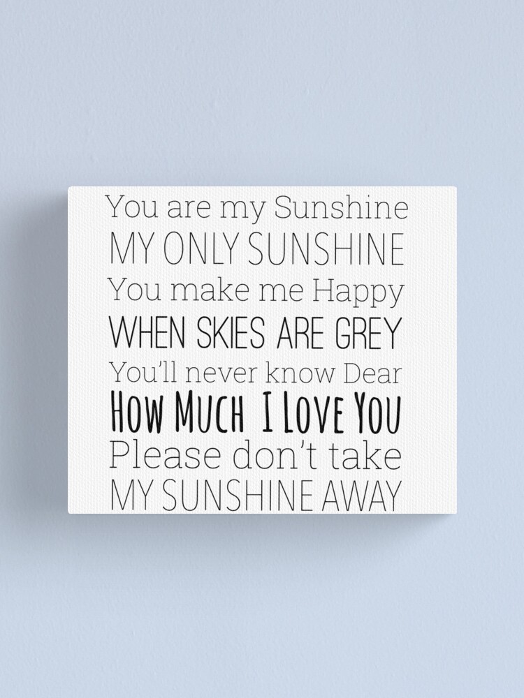 You are my sunshine lyrics  Essential T-Shirt for Sale by Inktown