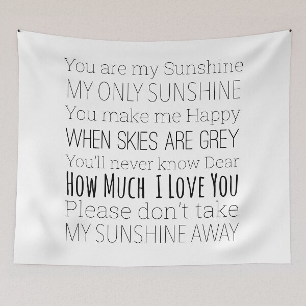 Item preview, You are my sunshine lyrics  designed and sold by Inktown.
