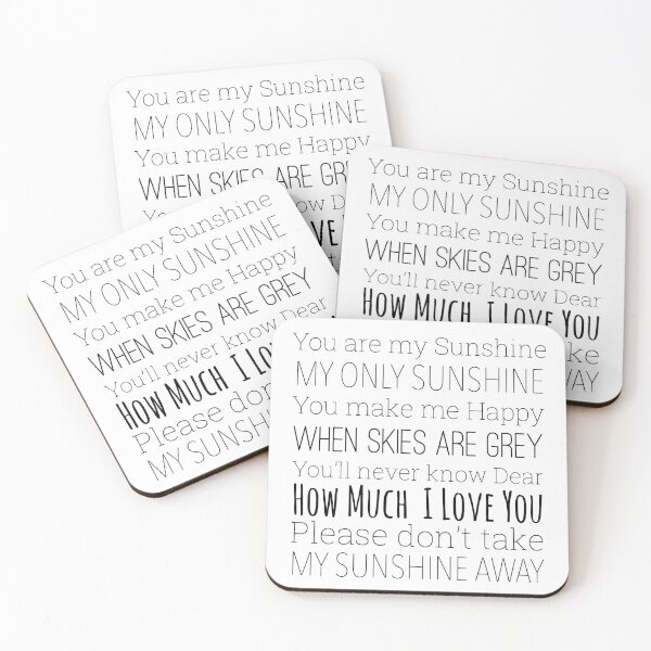 Item preview, You are my sunshine lyrics  designed and sold by Inktown.