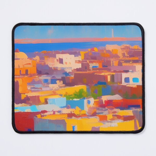 Item preview, Essaouira City Rooftops designed and sold by Sowari-Pillows.