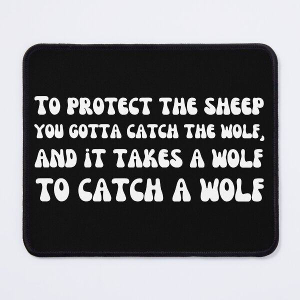 Item preview, Wolf-White designed and sold by DrawingAndText.