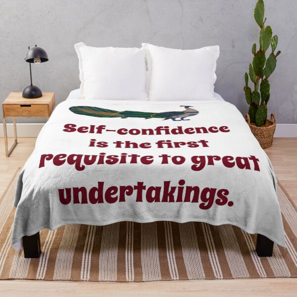 Item preview, Self-Confidence Is The First Requisite - Confidence Quote designed and sold by CrankyOldDude.
