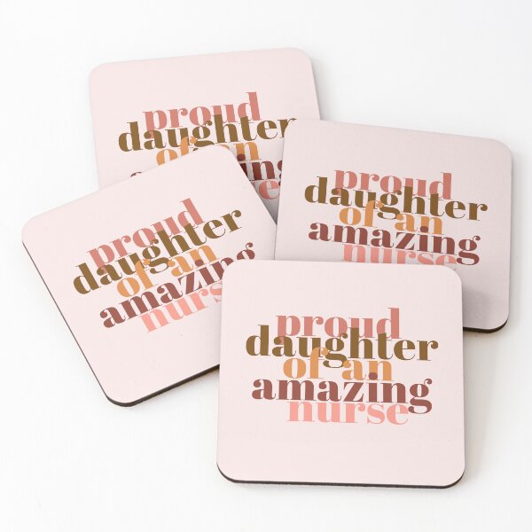 Item preview, Proud Daughter Of An Amazing Nurse | Nurse Moms | Nurse Typographic | Mothers Day Gifts designed and sold by DesignsRN.