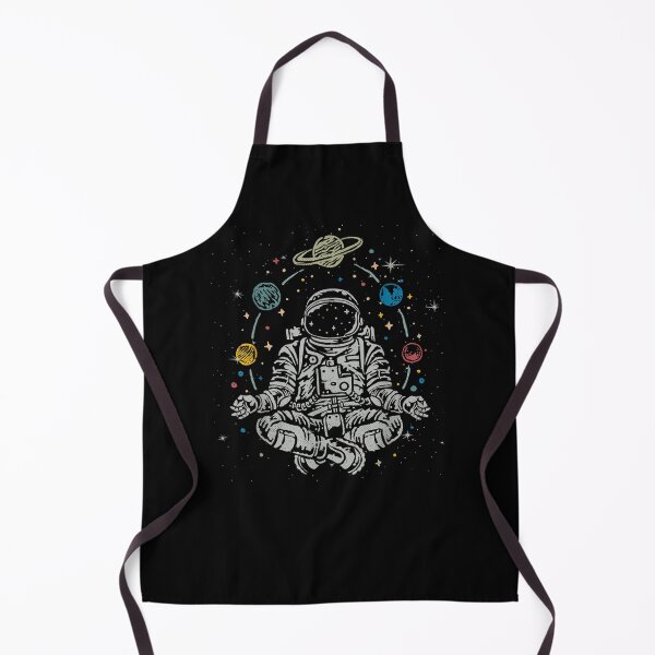 Item preview, Vintage Lotus Meditating Astronaut Zen Yoga Planets designed and sold by ArtMuni99.