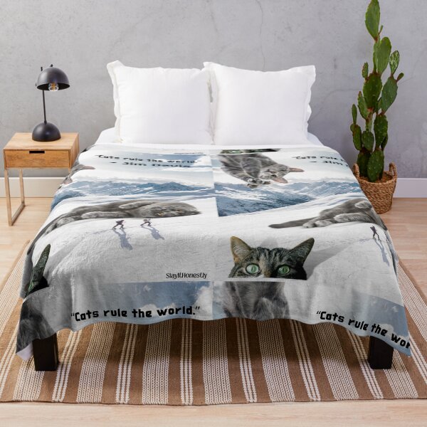 Item preview, Cats Rule The World Meme designed and sold by SlayItHonestly.