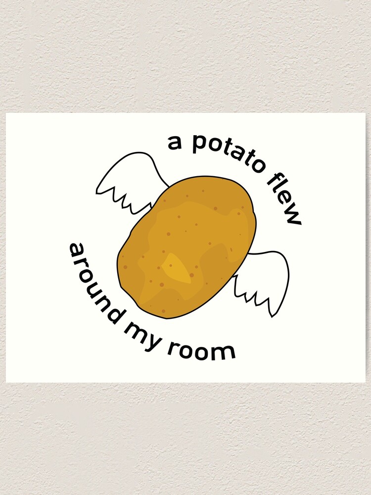 A Potato Flew Around My Room Art Print By Srucci Redbubble