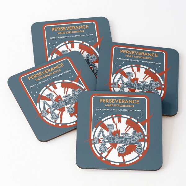 Item preview, Perseverance. Mars Exploration. Jezero Crater. NASA MARS 2020 Commemorative Badge designed and sold by BGALAXY.
