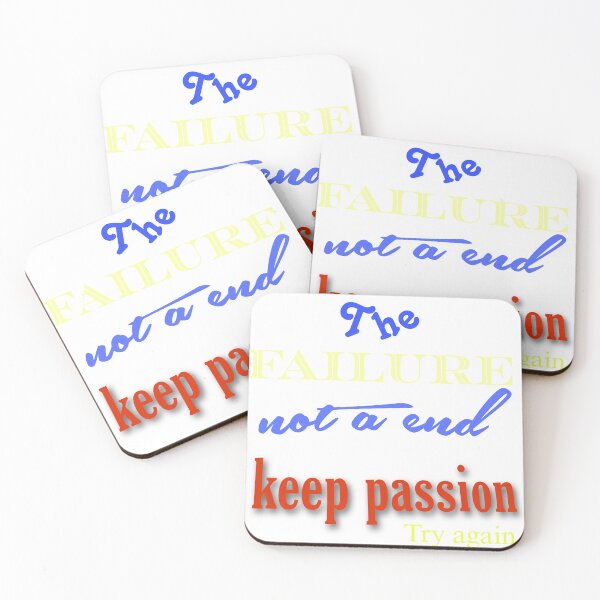 Item preview, The failure is not a end texture POSITIVE ATTITUDE design  designed and sold by Artgovind.