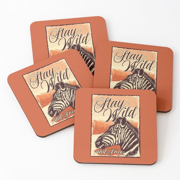 Aperçu de l'œuvre Zebra, Stay Wild et affiche gratuite créée et vendue par Groove-Emporium.