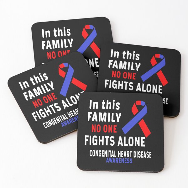 Item preview, In This Family Nobody Fights Alone Congenital Heart Disease Awareness designed and sold by Color-Sparkle.