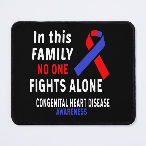 Item preview, In This Family Nobody Fights Alone Congenital Heart Disease Awareness designed and sold by Color-Sparkle.