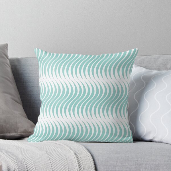 Item preview, Wiggles light blue on white  designed and sold by RandomWorkshop.
