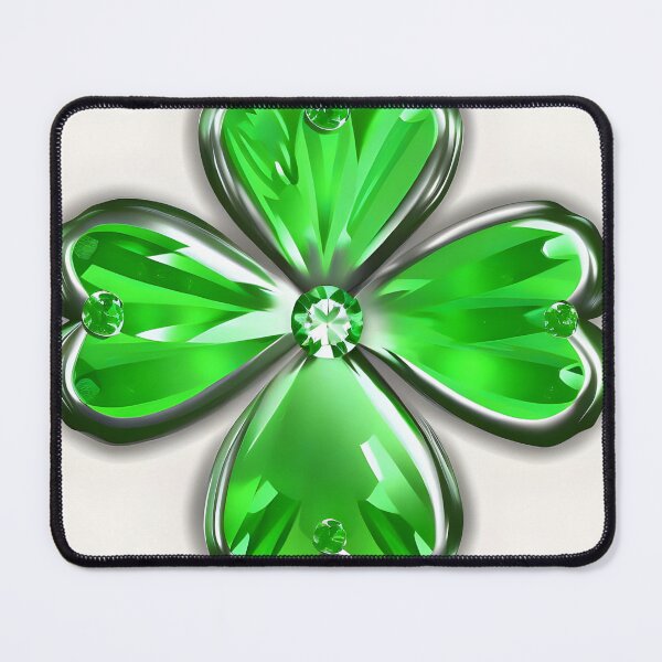 Item preview, Shiny Emerald Shamrock designed and sold by AuroraSpringer.
