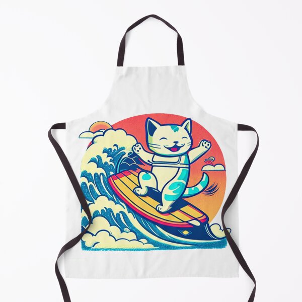 Artikelvorschau, Kawaii Kitty Surf-Abenteuer entworfen und verkauft von Kona Cat Creationz.