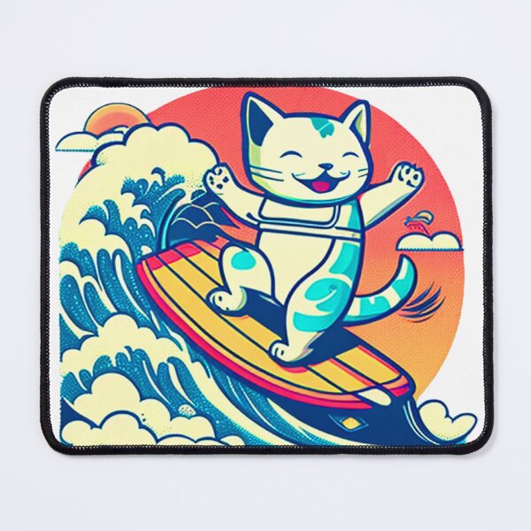 Item preview, Kawaii Kitty Surf Adventure designed and sold by Kona Cat Creationz.