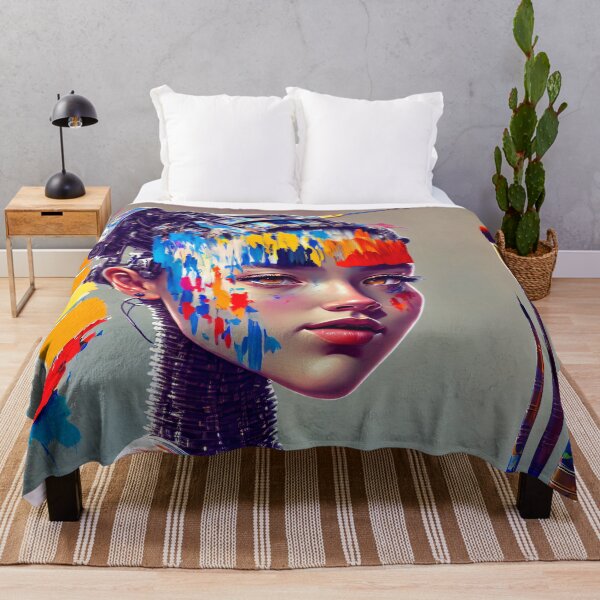 Item preview, 1. Creativity knows no bounds: cyborg girls as artists designed and sold by ArtCreator2023.