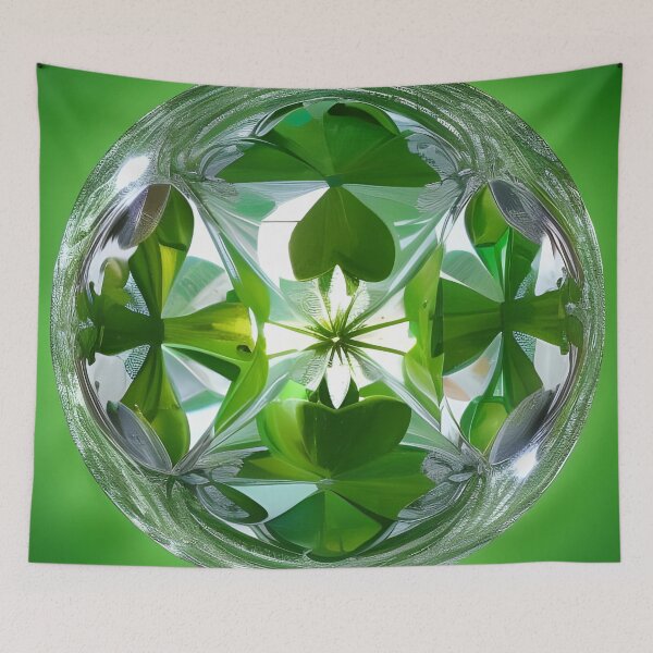 Item preview, Glass Sphere of Shamrocks designed and sold by AuroraSpringer.