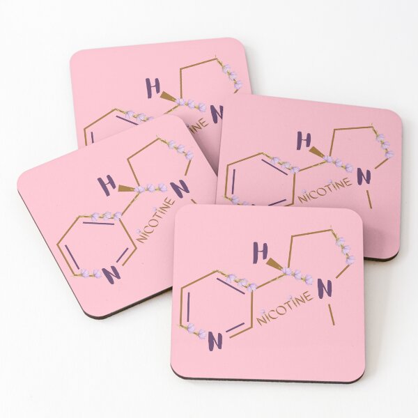 Aperçu de l'œuvre Structure chimique de la nicotine créée et vendue par PharmFa ⭐⭐⭐⭐⭐.