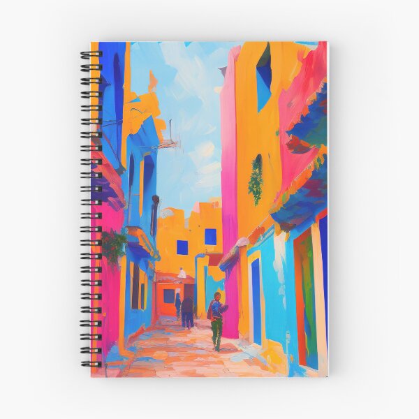 Item preview, Chefchaouen City Streets designed and sold by Sowari-Pillows.