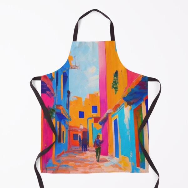 Item preview, Chefchaouen City Streets designed and sold by Sowari-Pillows.