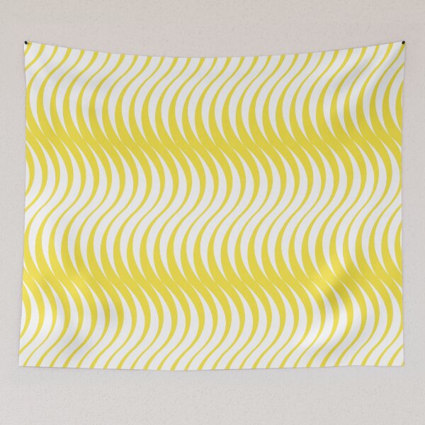 Item preview, Wiggles Curves Yellow designed and sold by RandomWorkshop.