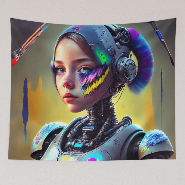 Item preview, Fantasy meets technology: The artist from the future designed and sold by ArtCreator2023.