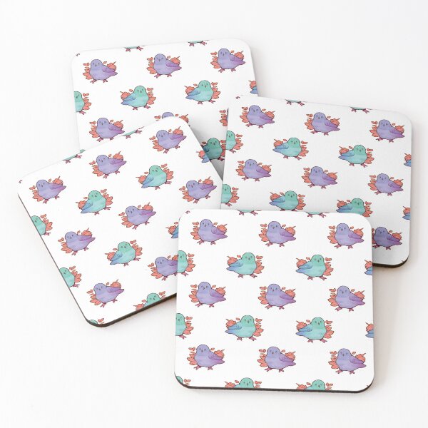 Item preview, Little blue and violet birds designed and sold by Toma-ire.