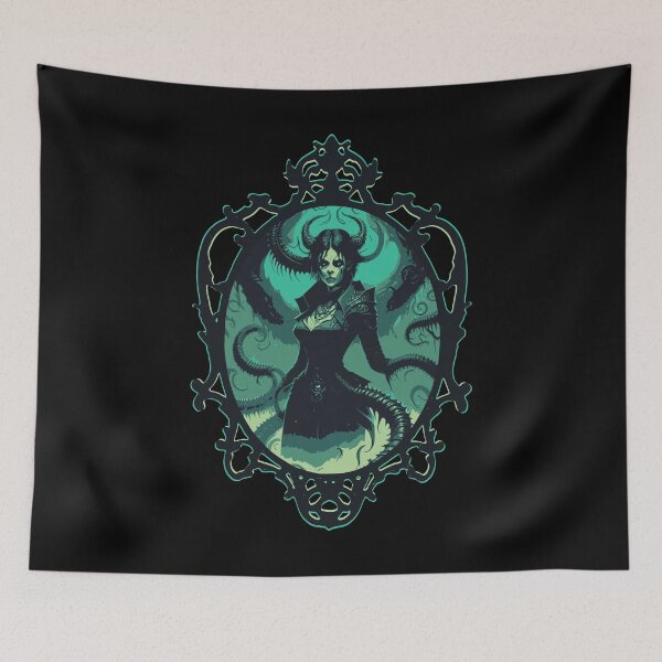 Item preview, Gothic Eldritch Queen - Green - Lovecraft horror designed and sold by EldritchMagpie.