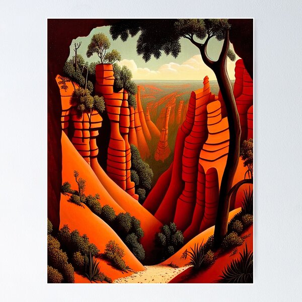 Enigmatic Cliffs Poster