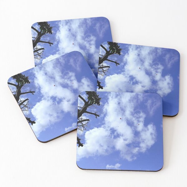 Item preview, sky lanterns in blue cloudy sky designed and sold by MerryCrown.