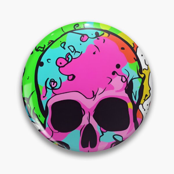 Item preview, colorful skull sticker designed and sold by anamwp.