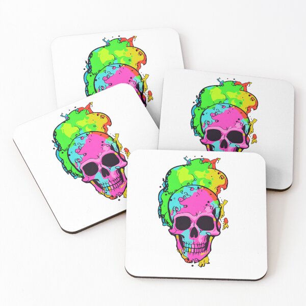 Item preview, colorful skull sticker designed and sold by anamwp.