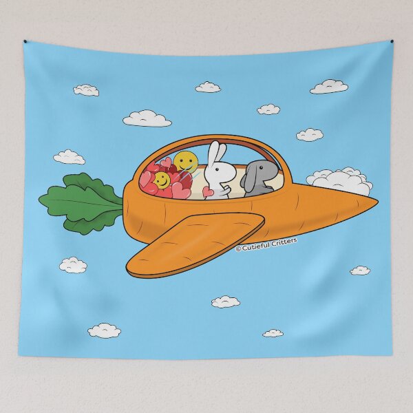 Item preview, Bunnies bring love and happiness designed and sold by Cutieful Critters.