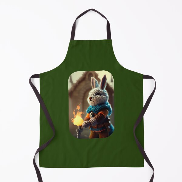 Item preview, Knitted Hare with Torch Art Print designed and sold by TeoDorskiy.