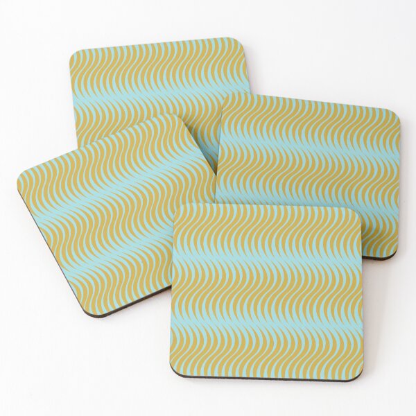 Item preview, Wiggles Curves Blue and Brown designed and sold by RandomWorkshop.